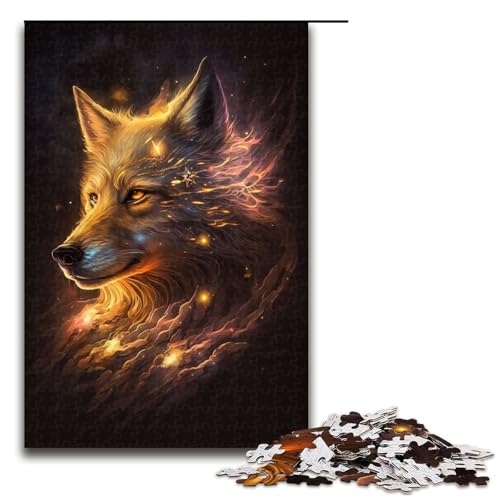 1000 Teile Puzzle Wolf Puzzle für Erwachsene Holzpuzzle Lernspiel 75x50cm 1000 Teile Puzzle Wolf Puzzle für Erwachsene Holzpuzzle Lernspiel 75x50cm von QSYFNBZL