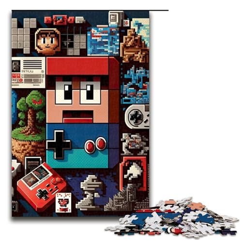 1000 Teile Puzzle für Erwachsene Liebe zum Spiel Spielpuzzles für Eignet ganze Familie 75x50cm von QSYFNBZL
