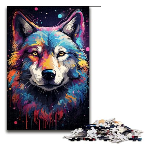 1000 Teile Puzzle für Erwachsene farbenfroh psychedelisch Galaxie Schäferhund Spaß für die ganze Familie Familienspiel Stressabbau schwierige Herausforderung 75 x 50 cm 1000 Teile Puzzle für Erwachsene farbenfroh psychedelisch Galaxie Schäferhund Spaß für die ganze Familie Familienspiel Stressabbau schwierige Herausforderung 75 x 50 cm von QSYFNBZL