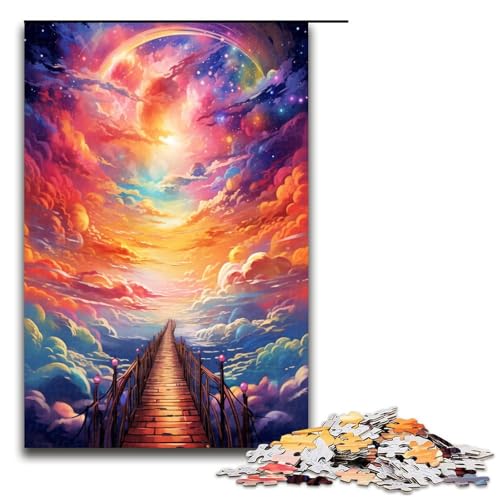 1000 Teile Regenbogenbrücke von SplattersLots Dicke Bunte Puzzles für Erwachsene Familienspaß Familienspiel Stressabbau schwierige Herausforderung 75 x 50 cm 1000 Teile Regenbogenbrücke von SplattersLots Dicke Bunte Puzzles für Erwachsene Familienspaß Familienspiel Stressabbau schwierige Herausforderung 75 x 50 cm von QSYFNBZL