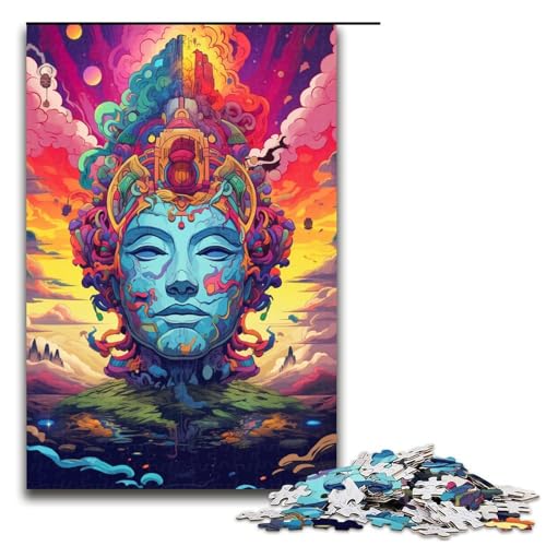 1000 Teile Roboter Buddha von SplattersLots Dickes buntes Puzzlespiel für Erwachsene geeignet für Paare und Teenager ab 14 Jahren 75 x 50 cm 1000 Teile Roboter Buddha von SplattersLots Dickes buntes Puzzlespiel für Erwachsene geeignet für Paare und Teenager ab 14 Jahren 75 x 50 cm von QSYFNBZL