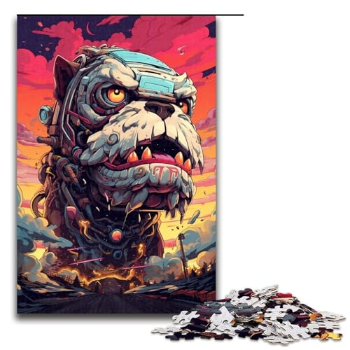 1000 Teile Roboter Bulldoggen von SplattersLots Dicke Bunte Puzzles für Erwachsene unmögliches Puzzle zum Stressabbau für Teenager ab 14 Jahren 75 x 50 cm 1000 Teile Roboter Bulldoggen von SplattersLots Dicke Bunte Puzzles für Erwachsene unmögliches Puzzle zum Stressabbau für Teenager ab 14 Jahren 75 x 50 cm von QSYFNBZL