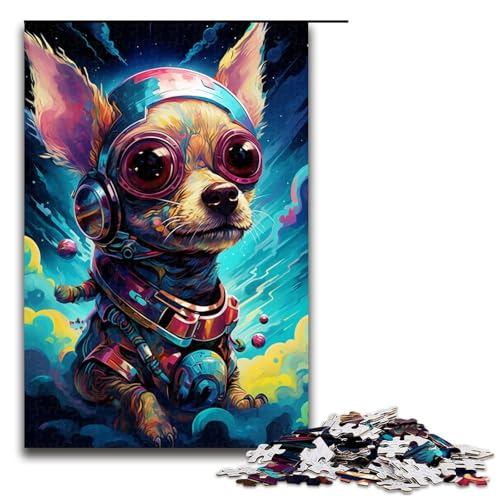 1000 Teile Roboter Chihuahua von SplattersLots Dickes buntes Puzzlespiel für Erwachsene geeignet für Paare und Teenager ab 14 Jahren 75 x 50 cm 1000 Teile Roboter Chihuahua von SplattersLots Dickes buntes Puzzlespiel für Erwachsene geeignet für Paare und Teenager ab 14 Jahren 75 x 50 cm von QSYFNBZL