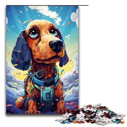 1000 Teile Roboter Dackel von SplattersLots Dickes buntes Puzzlespiel für Erwachsene geeignet für Paare und Teenager ab 14 Jahren 75 x 50 cm 1000 Teile Roboter Dackel von SplattersLots Dickes buntes Puzzlespiel für Erwachsene geeignet für Paare und Teenager ab 14 Jahren 75 x 50 cm von QSYFNBZL