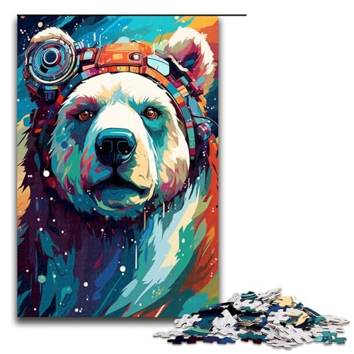 1000 Teile Roboter Eisbär von SplattersLots Dicke farbige Puzzles für Erwachsene unmögliches Puzzle zum Stressabbau für Teenager ab 14 Jahren 75 x 50 cm 1000 Teile Roboter Eisbär von SplattersLots Dicke farbige Puzzles für Erwachsene unmögliches Puzzle zum Stressabbau für Teenager ab 14 Jahren 75 x 50 cm von QSYFNBZL