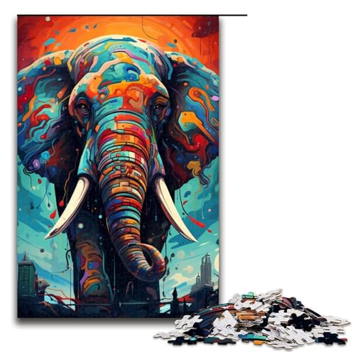 1000 Teile Roboter Elefant von SplattersLots Dicke Bunte Puzzles für Erwachsene unmögliches Puzzle zum Stressabbau für Teenager ab 14 Jahren 75 x 50 cm 1000 Teile Roboter Elefant von SplattersLots Dicke Bunte Puzzles für Erwachsene unmögliches Puzzle zum Stressabbau für Teenager ab 14 Jahren 75 x 50 cm von QSYFNBZL