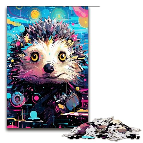 1000 Teile Roboter Igel von SplattersLots Dicke Bunte Puzzles für Erwachsene unmögliches Puzzle zum Stressabbau für Teenager ab 14 Jahren 75 x 50 cm von QSYFNBZL