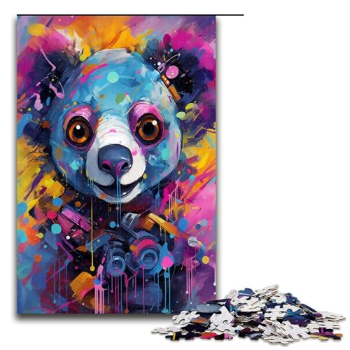 1000 Teile Roboter Koala von SplattersLots Dickes farbiges Wolken Puzzlespiel für Erwachsene geeignet für Paare und Teenager ab 14 Jahren 75 x 50 cm von QSYFNBZL