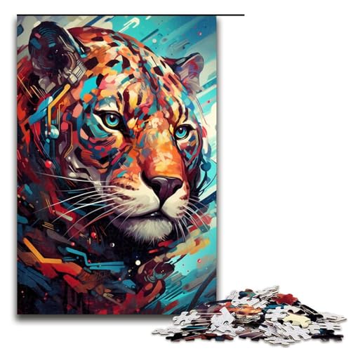 1000 Teile Roboter Leopard von SplattersLots Dickes buntes Puzzlespiel für Erwachsene geeignet für Paare und Teenager ab 14 Jahren 75 x 50 cm 1000 Teile Roboter Leopard von SplattersLots Dickes buntes Puzzlespiel für Erwachsene geeignet für Paare und Teenager ab 14 Jahren 75 x 50 cm von QSYFNBZL