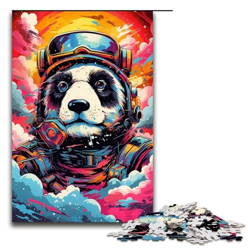 1000 Teile Roboter Panda von SplattersLots Dicke farbige Wolkenpuzzles für Erwachsene unmögliches Puzzle zum Stressabbau für Teenager ab 14 Jahren 75 x 50 cm von QSYFNBZL