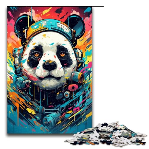 1000 Teile Roboter Panda von SplattersLots Dickes farbiges Wolken Puzzlespiel für Erwachsene geeignet für Paare und Teenager ab 14 Jahren 75 x 50 cm 1000 Teile Roboter Panda von SplattersLots Dickes farbiges Wolken Puzzlespiel für Erwachsene geeignet für Paare und Teenager ab 14 Jahren 75 x 50 cm von QSYFNBZL
