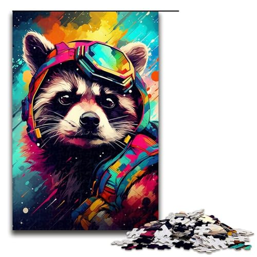 1000 Teile Roboter Waschbär von SplattersLots Dicke Bunte Puzzles für Erwachsene unmögliches Puzzle zum Stressabbau für Teenager ab 14 Jahren 75 x 50 cm 1000 Teile Roboter Waschbär von SplattersLots Dicke Bunte Puzzles für Erwachsene unmögliches Puzzle zum Stressabbau für Teenager ab 14 Jahren 75 x 50 cm von QSYFNBZL