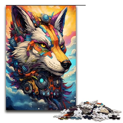 1000 Teile Roboterfuchs von SplattersLots of Thick Coloured Clouds Puzzlespiel für Erwachsene geeignet für Paare und Teenager ab 14 Jahren 75 x 50 cm 1000 Teile Roboterfuchs von SplattersLots of Thick Coloured Clouds Puzzlespiel für Erwachsene geeignet für Paare und Teenager ab 14 Jahren 75 x 50 cm von QSYFNBZL