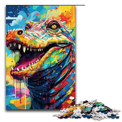 1000 Teile Roboterkrokodile von SplattersLots Dicke farbige Puzzles für Erwachsene unmögliches Puzzle zum Stressabbau für Teenager ab 14 Jahren 75 x 50 cm 1000 Teile Roboterkrokodile von SplattersLots Dicke farbige Puzzles für Erwachsene unmögliches Puzzle zum Stressabbau für Teenager ab 14 Jahren 75 x 50 cm von QSYFNBZL