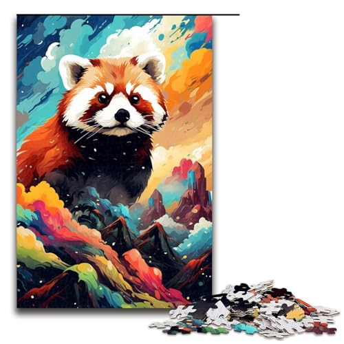 1000 Teile Roter Panda und Schmetterling von SplattersLots buntes Puzzlespiel für Erwachsene geeignet für Paare und Teenager ab 14 Jahren 75 x 50 cm 1000 Teile Roter Panda und Schmetterling von SplattersLots buntes Puzzlespiel für Erwachsene geeignet für Paare und Teenager ab 14 Jahren 75 x 50 cm von QSYFNBZL