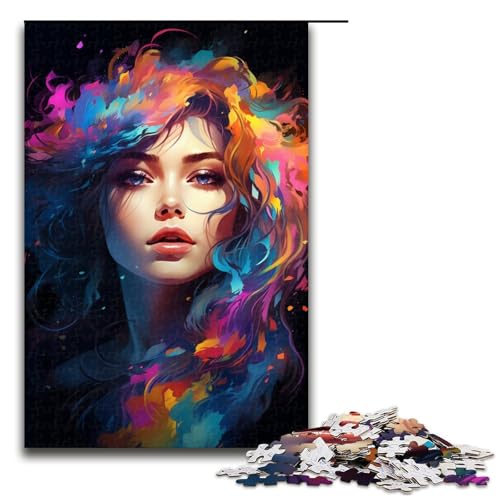 1000 Teile Schönes buntes Mädchen Puzzlespiel für Erwachsene geeignet für Paare und Teenager ab 14 Jahren 75 x 50 cm 1000 Teile Schönes buntes Mädchen Puzzlespiel für Erwachsene geeignet für Paare und Teenager ab 14 Jahren 75 x 50 cm von QSYFNBZL