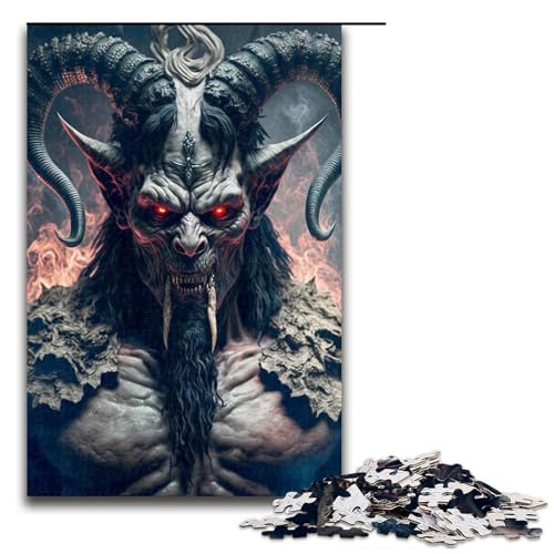 1000 Teile Ziegenteufel Puzzlespiel für Erwachsene geeignet für Paare und Teenager ab 14 Jahren 75 x 50 cm von QSYFNBZL