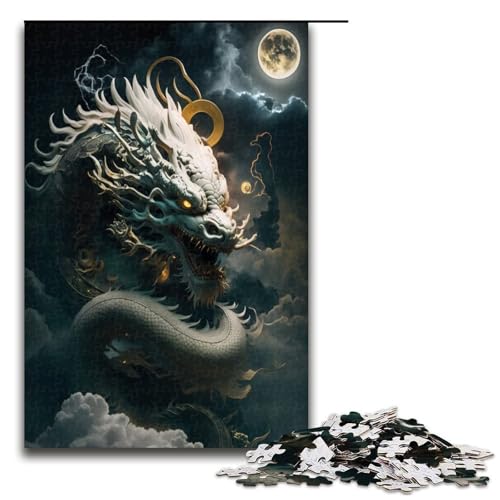 1000 teiliges Drachen Puzzlespiel für Erwachsene geeignet für Paare und Teenager ab 14 Jahren 75 x 50 cm 1000 teiliges Drachen Puzzlespiel für Erwachsene geeignet für Paare und Teenager ab 14 Jahren 75 x 50 cm von QSYFNBZL
