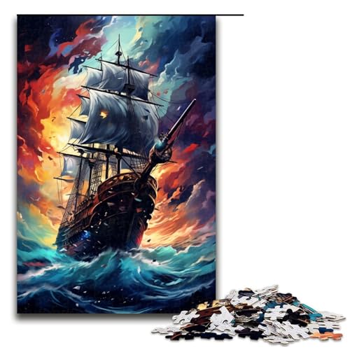 1000 teiliges Dunkles Piratenschiff von SplattersLots Dicke farbige Puzzles Geschenk Puzzle für Erwachsene Weihnachtswunschliste mit Weihnachtsmann für Teenager ab 14 Jahren 75 x 50 cm 1000 teiliges Dunkles Piratenschiff von SplattersLots Dicke farbige Puzzles Geschenk Puzzle für Erwachsene Weihnachtswunschliste mit Weihnachtsmann für Teenager ab 14 Jahren 75 x 50 cm von QSYFNBZL