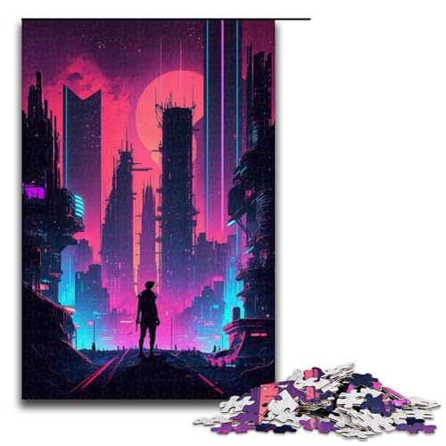 1000 teiliges Neon City Puzzle für Erwachsene unmögliches Puzzle zum Stressabbau für Teenager ab 14 Jahren 1000 Teile 1000 teiliges Neon City Puzzle für Erwachsene unmögliches Puzzle zum Stressabbau für Teenager ab 14 Jahren 1000 Teile von QSYFNBZL