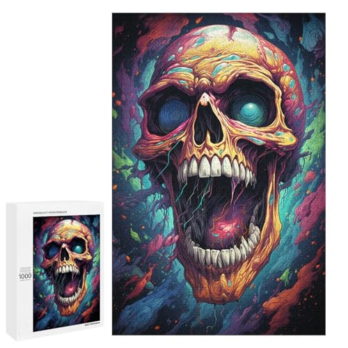 1000 teiliges Puzzle „Bunte Psychedelia der Weltraummonster“ für Erwachsene Holzpuzzle Familienspiele 75 x 50 cm 1000 teiliges Puzzle „Bunte Psychedelia der Weltraummonster“ für Erwachsene Holzpuzzle Familienspiele 75 x 50 cm von QSYFNBZL
