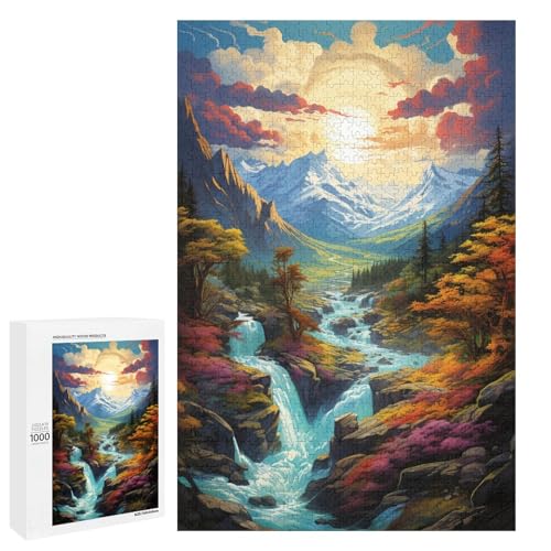 1000 teiliges Puzzle „Bunte Psychedelie der skandinavischen Berge“ für Erwachsene Holzpuzzle tolle Geschenke zu Weihnachten 75 x 50 cm 1000 teiliges Puzzle „Bunte Psychedelie der skandinavischen Berge“ für Erwachsene Holzpuzzle tolle Geschenke zu Weihnachten 75 x 50 cm von QSYFNBZL