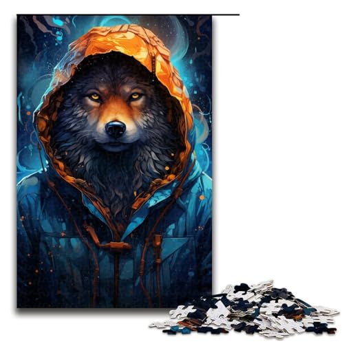 1000 teiliges Puzzle „Energetic Wolf“ Puzzle für Erwachsene Holzpuzzle Lernspiel 75 x 50 cm 1000 teiliges Puzzle „Energetic Wolf“ Puzzle für Erwachsene Holzpuzzle Lernspiel 75 x 50 cm von QSYFNBZL
