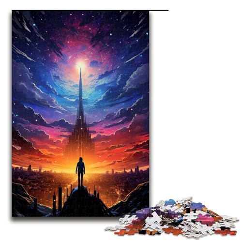 1000 teiliges Puzzle „Flucht aus der farbenfrohen Psychedelia der Stadt“ Holzpuzzle Lernspiele Heimdekoration 75 x 50 cm 1000 teiliges Puzzle „Flucht aus der farbenfrohen Psychedelia der Stadt“ Holzpuzzle Lernspiele Heimdekoration 75 x 50 cm von QSYFNBZL