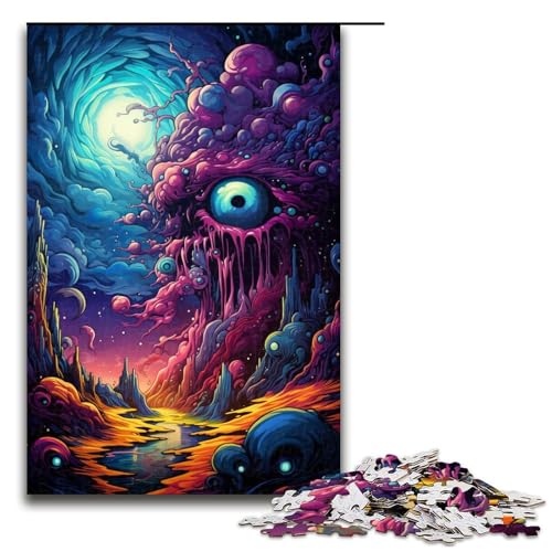 1000 teiliges Puzzle „Tiefsee bunt psychedelisch“ für Erwachsene Holzpuzzle Familienspiele 75 x 50 cm 1000 teiliges Puzzle „Tiefsee bunt psychedelisch“ für Erwachsene Holzpuzzle Familienspiele 75 x 50 cm von QSYFNBZL