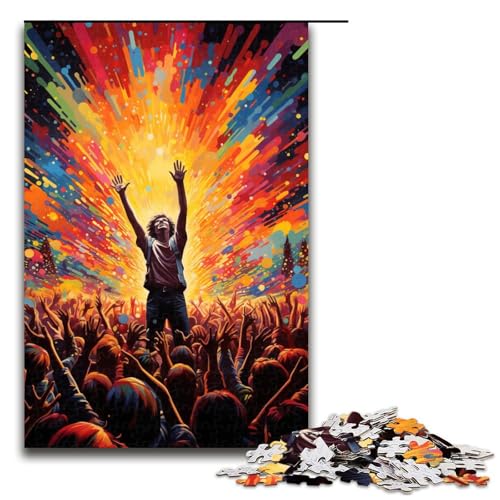 1000 teiliges Puzzle „Verrückte Bunte Menschen“ für Erwachsene Holzpuzzle Familienspiele 75 x 50 cm 1000 teiliges Puzzle „Verrückte Bunte Menschen“ für Erwachsene Holzpuzzle Familienspiele 75 x 50 cm von QSYFNBZL