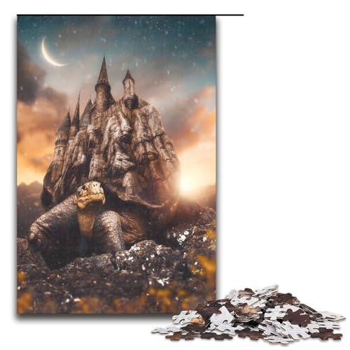 1000 teiliges Puzzle Animal Kingdom Puzzle für Erwachsene Holzpuzzle Lernspiel 75x50cm von QSYFNBZL