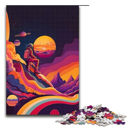 1000 teiliges Puzzle Astronaut Buntes Puzzle für Erwachsene Holz Familienspiel 75x50cm 1000 teiliges Puzzle Astronaut Buntes Puzzle für Erwachsene Holz Familienspiel 75x50cm von QSYFNBZL