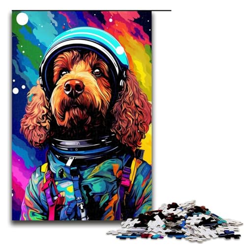 1000 teiliges Puzzle Astronaut Pudel von SplattersLots Dickes Farbpuzzle für Erwachsene Holzpuzzle tolle Geschenke für Weihnachten 75 x 50 cm 1000 teiliges Puzzle Astronaut Pudel von SplattersLots Dickes Farbpuzzle für Erwachsene Holzpuzzle tolle Geschenke für Weihnachten 75 x 50 cm von QSYFNBZL
