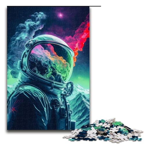 1000 teiliges Puzzle Astronaut in den Bergen Puzzle für Erwachsene Holzpuzzle Lernspiel 75 x 50 cm 1000 teiliges Puzzle Astronaut in den Bergen Puzzle für Erwachsene Holzpuzzle Lernspiel 75 x 50 cm von QSYFNBZL