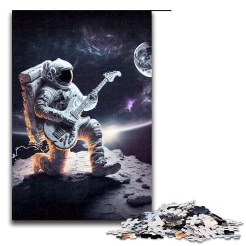 1000 teiliges Puzzle Astronaut spielt Gitarre Holzpuzzle Lernspiele Heimdekoration 75 x 50 cm 1000 teiliges Puzzle Astronaut spielt Gitarre Holzpuzzle Lernspiele Heimdekoration 75 x 50 cm von QSYFNBZL