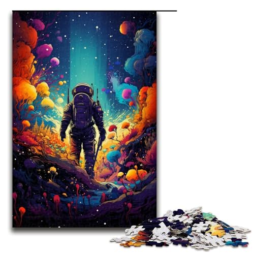 1000 teiliges Puzzle Astronauten Spielen im farbenfrohen Weltraum für Erwachsene Holzpuzzle Familienspiele 75 x 50 cm 1000 teiliges Puzzle Astronauten Spielen im farbenfrohen Weltraum für Erwachsene Holzpuzzle Familienspiele 75 x 50 cm von QSYFNBZL