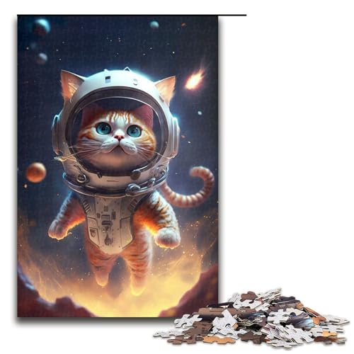 1000 teiliges Puzzle Astronauten Weltraumkatze Holzpuzzle Lernspiele Heimdekoration 75 x 50 cm 1000 teiliges Puzzle Astronauten Weltraumkatze Holzpuzzle Lernspiele Heimdekoration 75 x 50 cm von QSYFNBZL