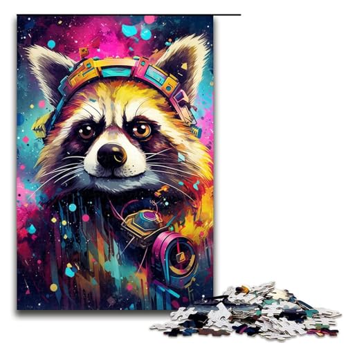 1000 teiliges Puzzle Baby Roboter Waschbär von SplattersLots Dickes farbiges Puzzle für Erwachsene Holz Familienspiel 75 x 50 cm 1000 teiliges Puzzle Baby Roboter Waschbär von SplattersLots Dickes farbiges Puzzle für Erwachsene Holz Familienspiel 75 x 50 cm von QSYFNBZL