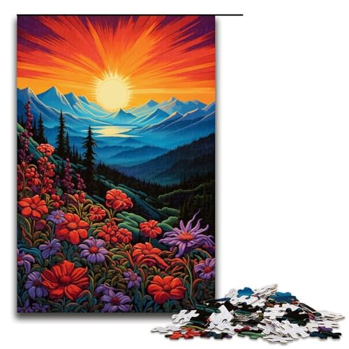 1000 teiliges Puzzle Berglandschaft mit WildblumenHolzpuzzle Lernspiele Heimdekoration 75 x 50 cm 1000 teiliges Puzzle Berglandschaft mit WildblumenHolzpuzzle Lernspiele Heimdekoration 75 x 50 cm von QSYFNBZL