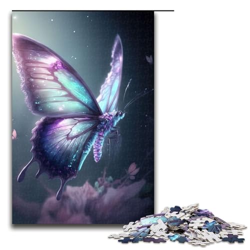 1000 teiliges Puzzle Blaue Schmetterlinge für Erwachsene Holzpuzzle Familienspiele 75 x 50 cm 1000 teiliges Puzzle Blaue Schmetterlinge für Erwachsene Holzpuzzle Familienspiele 75 x 50 cm von QSYFNBZL