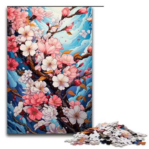 1000 teiliges Puzzle Bunte Kirschblütenbäume Holzpuzzle Lernspiele Heimdekoration 75 x 50 cm 1000 teiliges Puzzle Bunte Kirschblütenbäume Holzpuzzle Lernspiele Heimdekoration 75 x 50 cm von QSYFNBZL