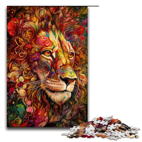 1000 teiliges Puzzle Bunte Löwen Puzzles Holzpuzzles Lernspiele Heimdekoration 75 x 50 cm 1000 teiliges Puzzle Bunte Löwen Puzzles Holzpuzzles Lernspiele Heimdekoration 75 x 50 cm von QSYFNBZL