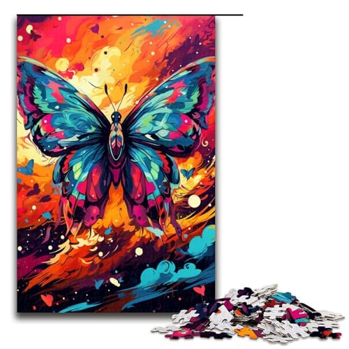 1000 teiliges Puzzle Bunte Schmetterlinge Puzzle für Erwachsene Holzpuzzle Lernspiel 75 x 50 cm 1000 teiliges Puzzle Bunte Schmetterlinge Puzzle für Erwachsene Holzpuzzle Lernspiel 75 x 50 cm von QSYFNBZL