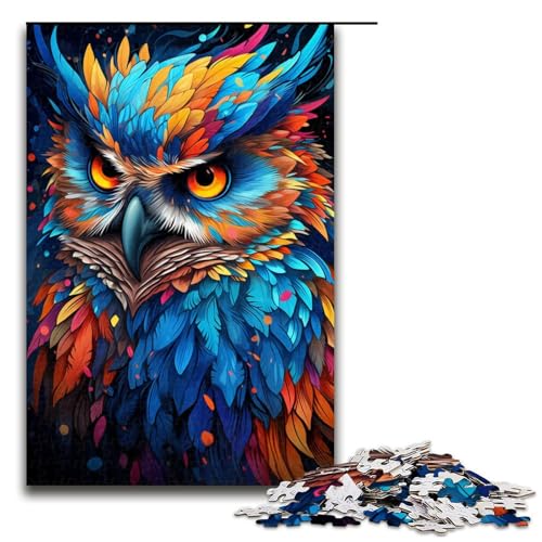 1000 teiliges Puzzle Bunte psychedelische Eule Puzzle für Erwachsene Holzpuzzle Lernspiel 75 x 50 cm 1000 teiliges Puzzle Bunte psychedelische Eule Puzzle für Erwachsene Holzpuzzle Lernspiel 75 x 50 cm von QSYFNBZL