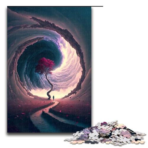 1000 teiliges Puzzle Cosmic Gateway aus Holz Lernspiele Heimdekoration 75 x 50 cm von QSYFNBZL
