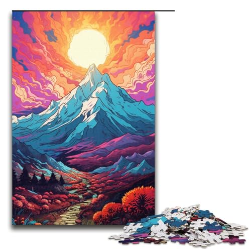 1000 teiliges Puzzle Die farbenfrohe Psychedelia des Berges Elbrus Holzpuzzle für Erwachsene tolle Geschenke zu Weihnachten 75 x 50 cm 1000 teiliges Puzzle Die farbenfrohe Psychedelia des Berges Elbrus Holzpuzzle für Erwachsene tolle Geschenke zu Weihnachten 75 x 50 cm von QSYFNBZL
