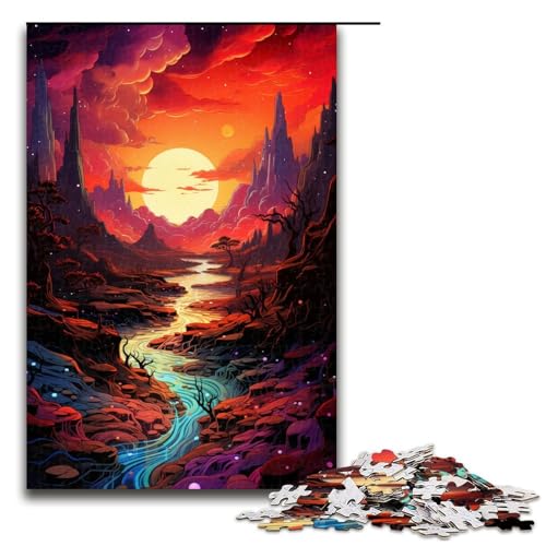 1000 teiliges Puzzle Die farbenfrohe Psychedelia von Red River für Erwachsene Holzpuzzle tolle Geschenke zu Weihnachten 75 x 50 cm 1000 teiliges Puzzle Die farbenfrohe Psychedelia von Red River für Erwachsene Holzpuzzle tolle Geschenke zu Weihnachten 75 x 50 cm von QSYFNBZL