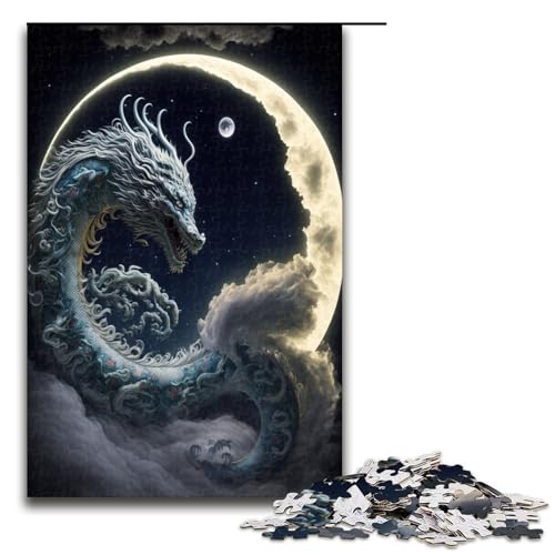 1000 teiliges Puzzle Drache für Erwachsene Holzpuzzle Familienspiele 75 x 50 cm 1000 teiliges Puzzle Drache für Erwachsene Holzpuzzle Familienspiele 75 x 50 cm von QSYFNBZL