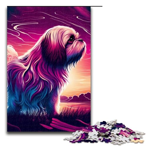 1000 teiliges Puzzle EIN wunderschöner Shitzu Hund Puzzle für Erwachsene Holz Familienspiel 75 x 50 cm 1000 teiliges Puzzle EIN wunderschöner Shitzu Hund Puzzle für Erwachsene Holz Familienspiel 75 x 50 cm von QSYFNBZL