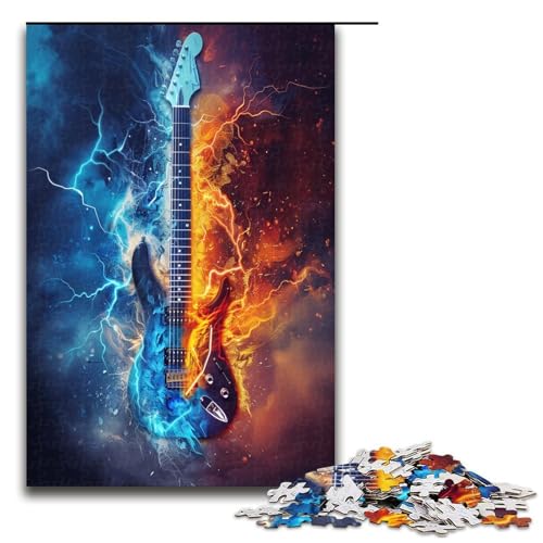 1000 teiliges Puzzle EIS und Feuergitarren Puzzle für Erwachsene Holzpuzzle Lernspiel 1000 Teile 1000 teiliges Puzzle EIS und Feuergitarren Puzzle für Erwachsene Holzpuzzle Lernspiel 1000 Teile von QSYFNBZL